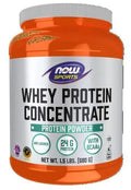 NOW Sports Nutrition, Whey Protein Concentrate, 24 g With BCAAs, Unflavored Powder - TrustMedUSA