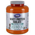 NOW Sports Nutrition, Whey Protein Isolate, 25 G With BCAAs, Creamy Chocolate Powder - TrustMedUSA