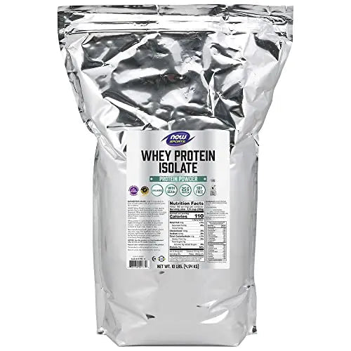 NOW Sports Nutrition, Whey Protein Isolate, 25 g With BCAAs, Unflavored Powder - TrustMedUSA