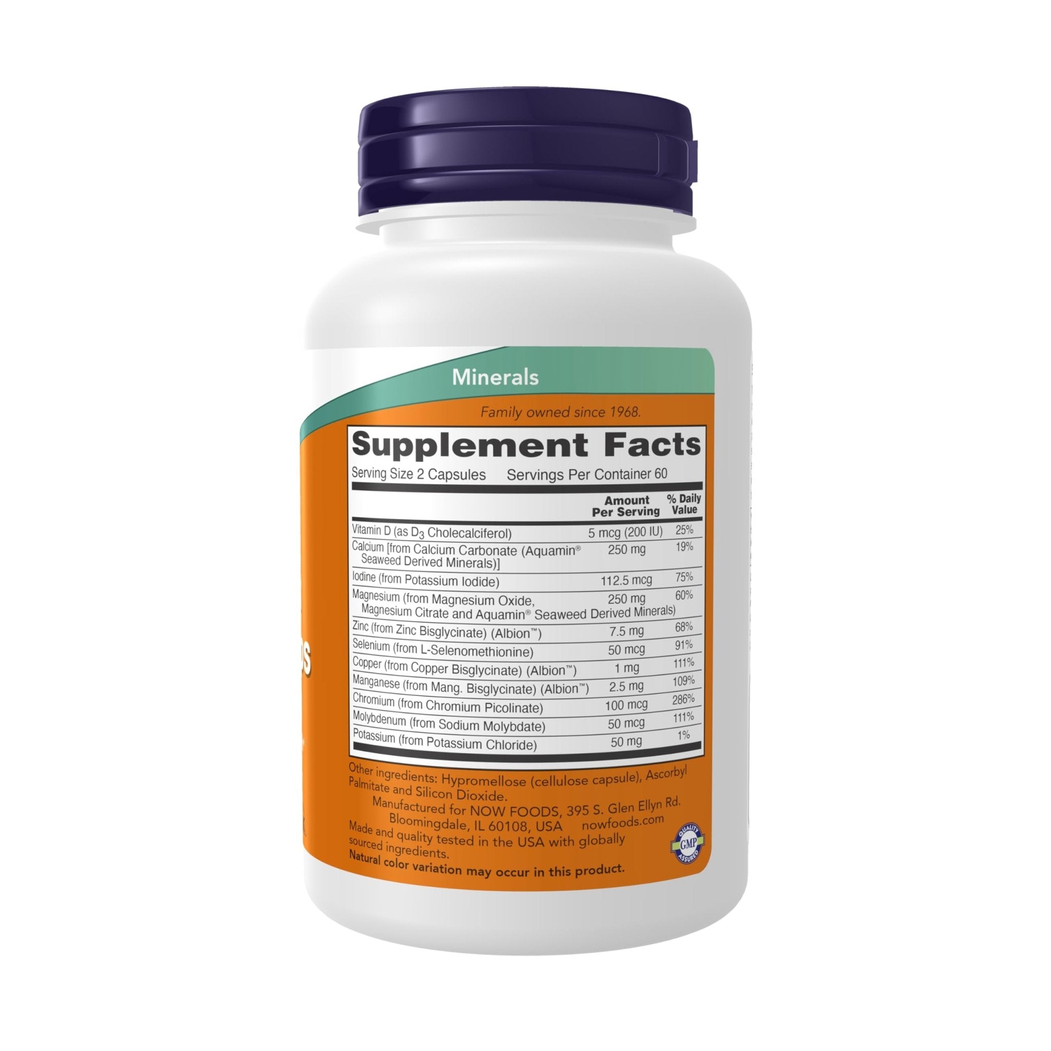 NOW Supplements, Full Spectrum Mineral Caps, Multi Mineral Formula, 120 Veg Capsules - TrustMedUSA