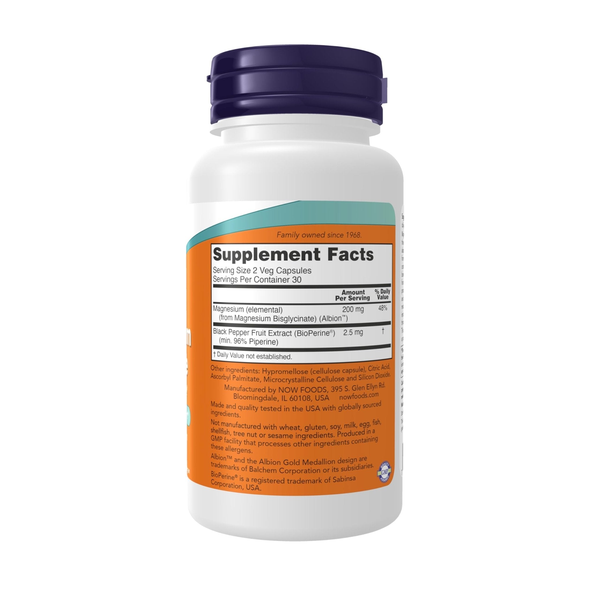 Now Supplements, Magnesium Glycinate with BioPerine, 60 Veg Capsules - TrustMedUSA