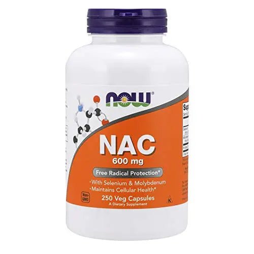 NOW Supplements, NAC (N-Acetyl Cysteine) 600 mg with Selenium & Molybdenum - TrustMedUSA