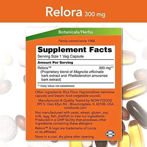 NOW Supplements, Relora 300 mg (a Blend of Plant Extracts from Magnolia officinalis - TrustMedUSA