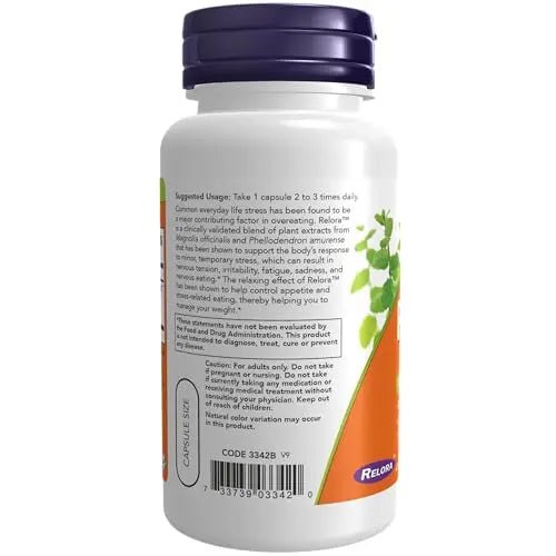 NOW Supplements, Relora 300 mg (a Blend of Plant Extracts from Magnolia officinalis - TrustMedUSA