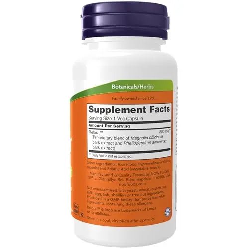 NOW Supplements, Relora 300 mg (a Blend of Plant Extracts from Magnolia officinalis - TrustMedUSA