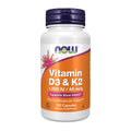 NOW Supplements, Vitamin D-3 & K-2, 1,000 IU/45 mcg,Plus Cardiovascular Support*, Supports Bone Health*, 120 veg Capsules - Maple Wellness Supplements