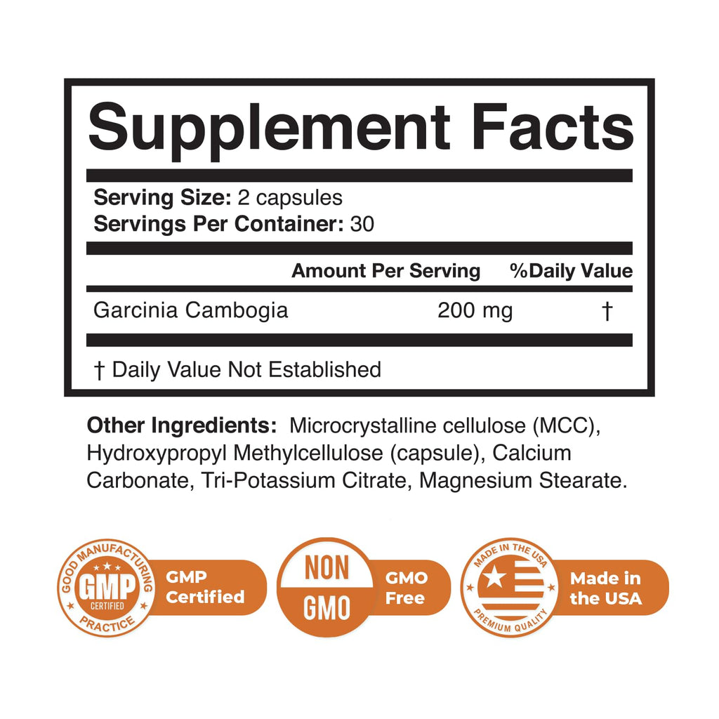 NowBurn Max – Natural Capsule Supplement with Garcinia Cambogia – Non-GMO, Easy to Take, Manufactured in USA in GMP-Certified Facility – 60 Capsules, 1 Month Supply - TrustMedUSA