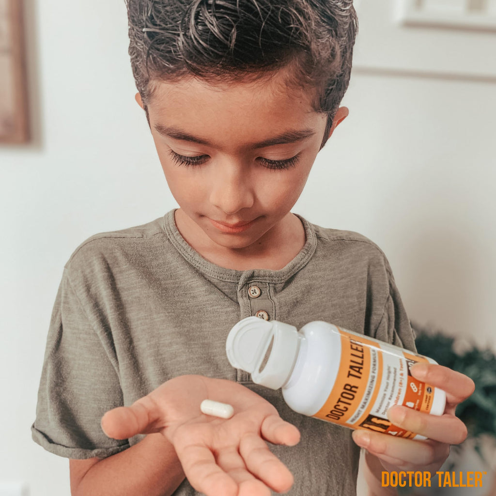 NuBest Doctor Taller - Bone Strength Supports, Enhance Immune System - Keto with Calcium, Vitamin D3, Vitamin K2, Amino Acids & Herbs for Children (8+) - 60 Vegan Capsules | 1 Month Supply - TrustMedUSA