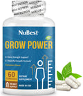 NuBest Grow Power - Calcium Supplement, Magnesium Supplement with Vitamin D3, B6, Zinc, Phosphorus and Multivitamin for Strong Bones, Overall Health for Age 10+ | 60 Capsules | 1 Month Supply - TrustMedUSA