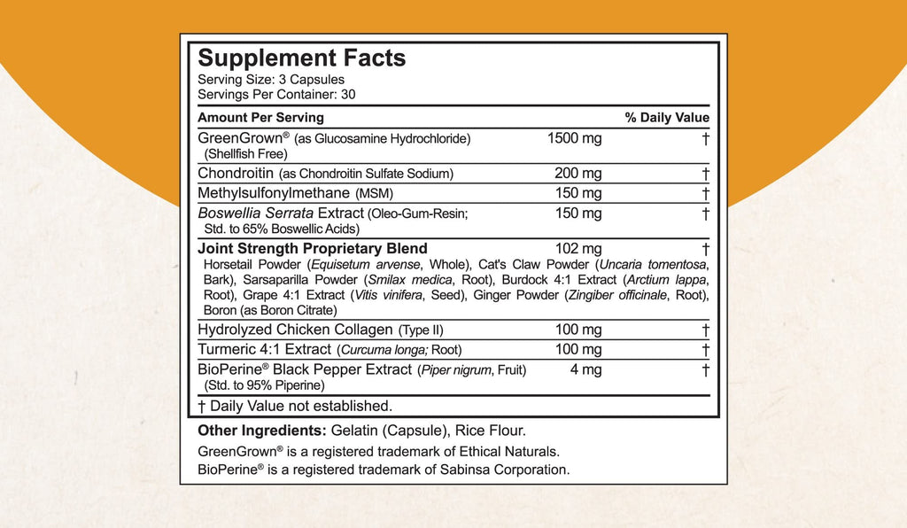 NuBest Joint Xtra - Joint Support Supplement | Joint Health Formula with Triple Joint Strength - Glucosamine, Chondroitin, Turmeric, MSM | 1 Month Supply - TrustMedUSA