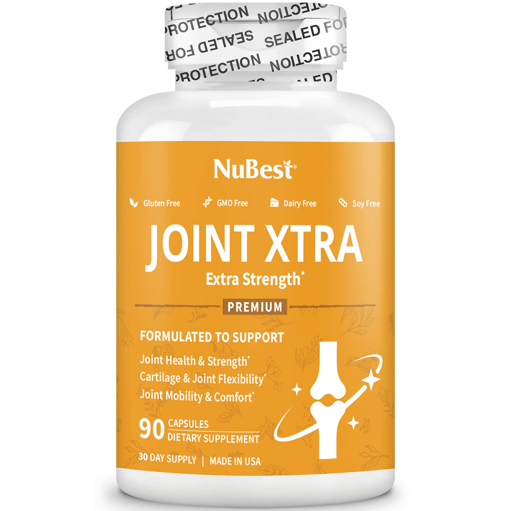 NuBest Joint Xtra - Joint Support Supplement | Joint Health Formula with Triple Joint Strength - Glucosamine, Chondroitin, Turmeric, MSM | 1 Month Supply - TrustMedUSA