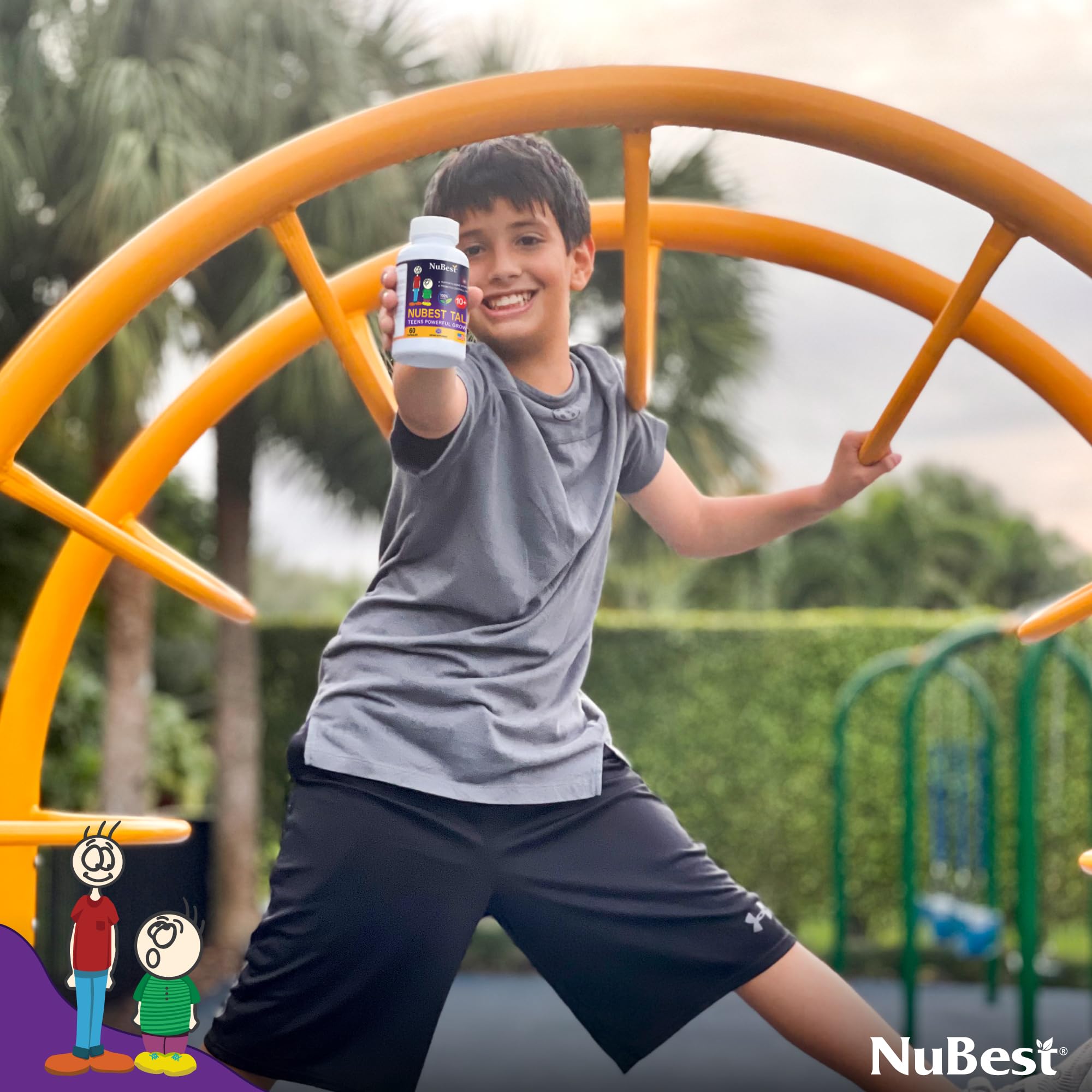 NuBest Tall 10+ Premium Bone Strength Formula, Enhanced Immunity and Overall Health for Age 10+ with Calcium, Vitamin D3, Vitamin K2 - TrustMedUSA