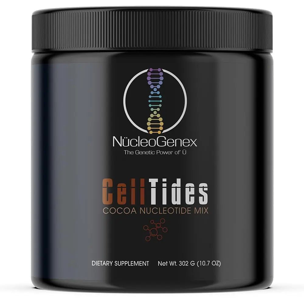 Nucleogenex - CellTides Cocoa Flavor - Nucleotide-Based Nutritional Supplement for Enhanced Cellular Health - Supports Digestive Health, Nutrient Absorption, and Microflora Growth - Net Wt. 302g - TrustMedUSA