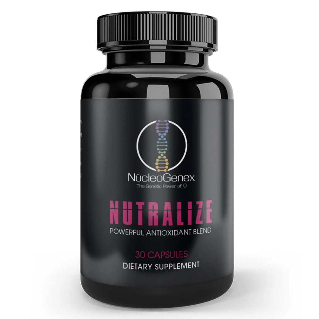 Nucleogenex - Nutralize - The Key to Supporting a Healthy Aging Process and Immune System - Potent Blend for Powerful Cell Protection - Xanthohumol, CurcuPrime, C-60 Complex, PureQQ - 30 Capsules - TrustMedUSA