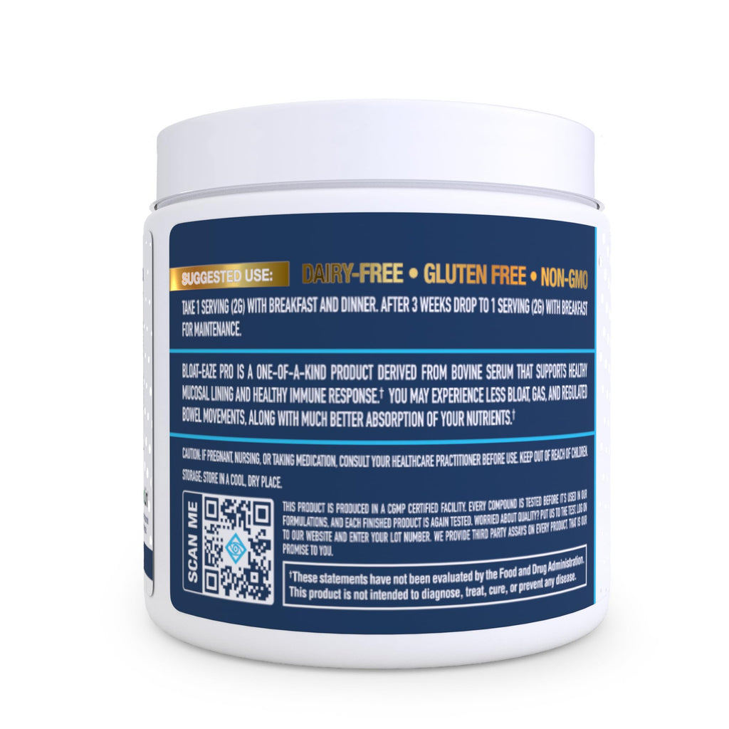 NuEthix Formulations Bloat Eaze Pro Support for Gut Barrier Function Dietary Supplement, 60 Servings - TrustMedUSA
