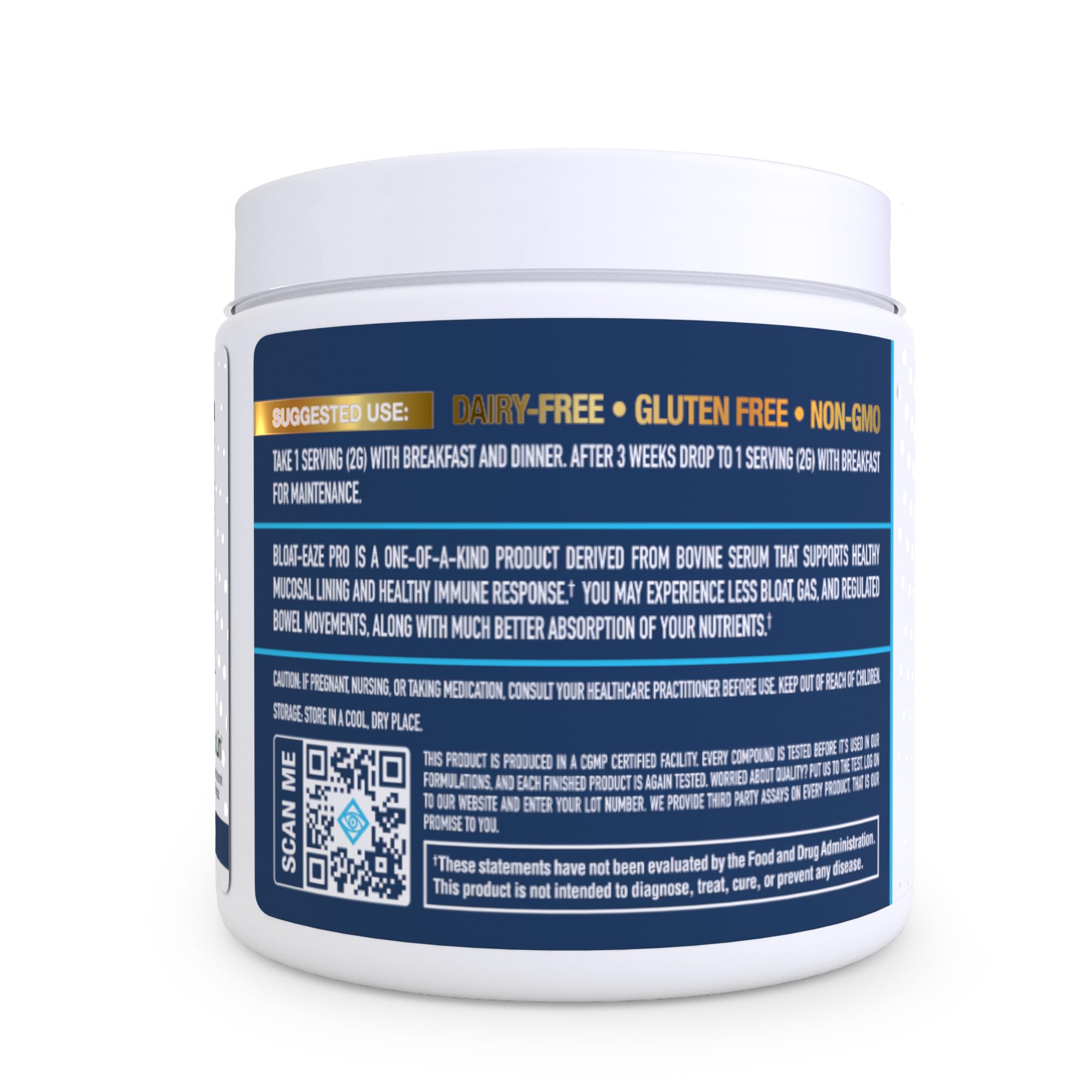 NuEthix Formulations Bloat Eaze Pro Support for Gut Barrier Function Dietary Supplement, 60 Servings - TrustMedUSA