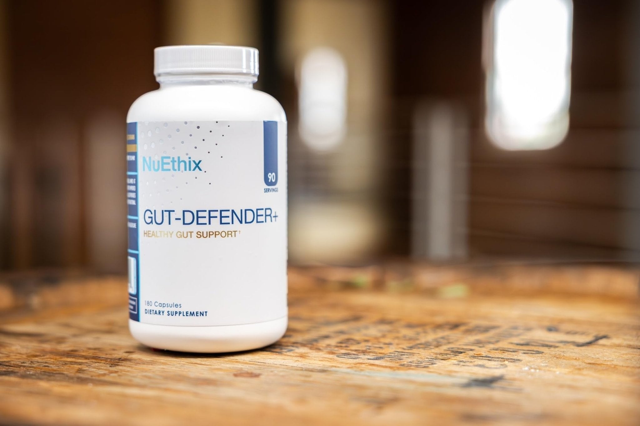 NuEthix Formulations Gut Defender+ Microbiome Balance Dietary Supplement, 180 Capsules, 90 Servings - TrustMedUSA