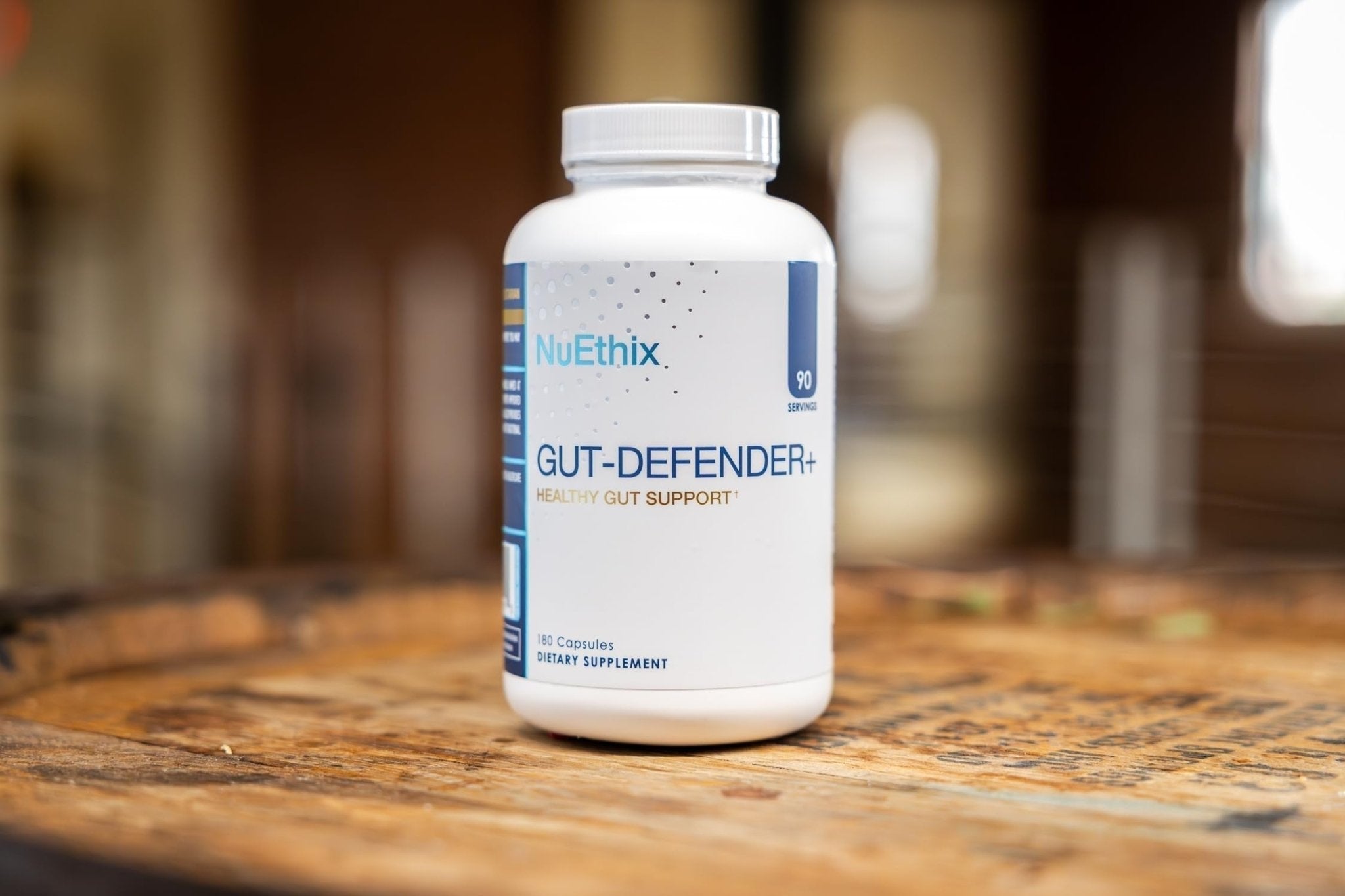NuEthix Formulations Gut Defender+ Microbiome Balance Dietary Supplement, 180 Capsules, 90 Servings - TrustMedUSA