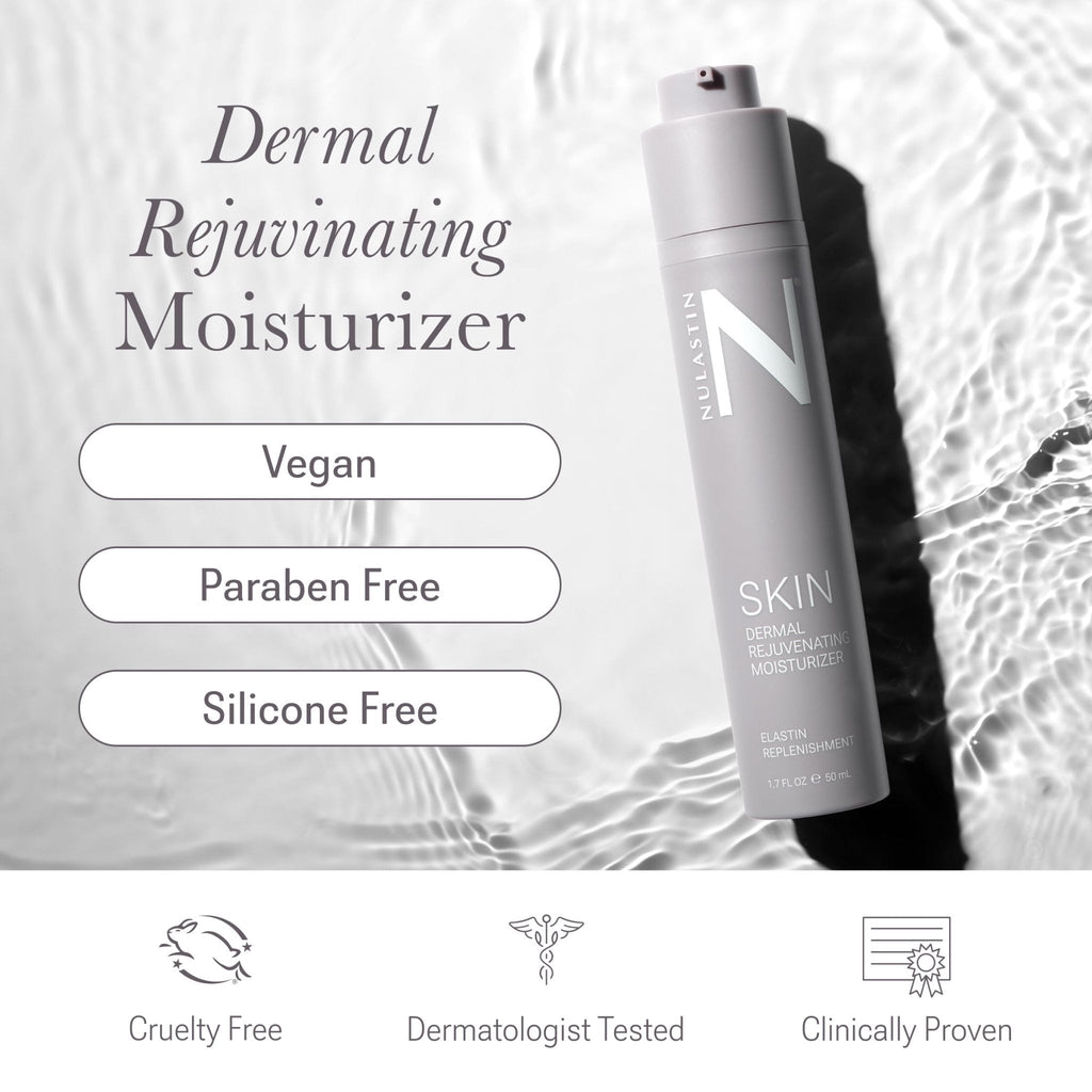 NULASTIN Dermal Rejuvenating Face Moisturizer for Women with Elastin, Peptides & Ceramides - Firming, Anti Aging Barrier Repair Cream for Dry, Mature Skin - Vegan, Silicone Free, 1.7 Fl Oz - Maple Wellness Supplements