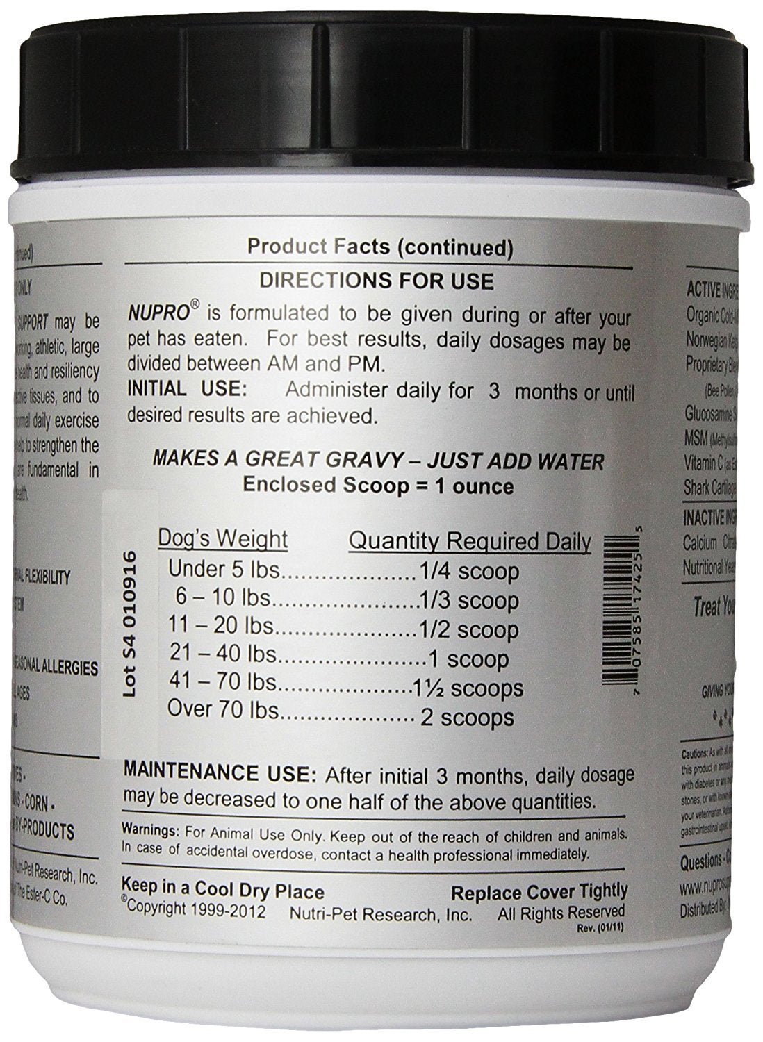 Nupro Joint and Immunity Supplement, 30-Ounce - TrustMedUSA