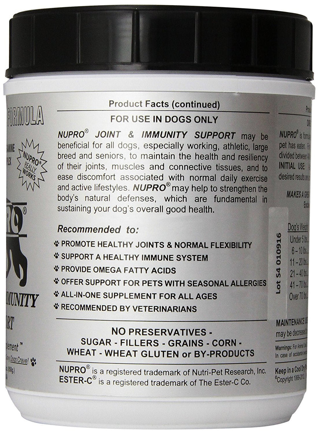 Nupro Joint and Immunity Supplement, 30-Ounce - TrustMedUSA