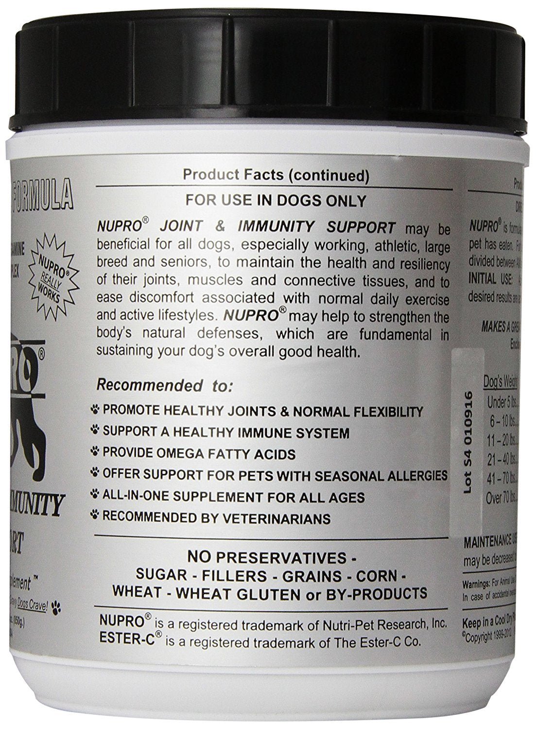 Nupro Joint and Immunity Supplement, 30-Ounce - TrustMedUSA