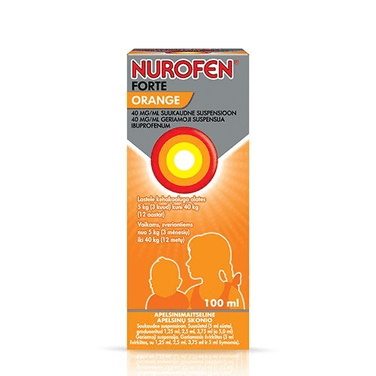 Nurofen Forte 40 mg/ml orange-flavored suspension for children, 100 ml - TrustMedUSA