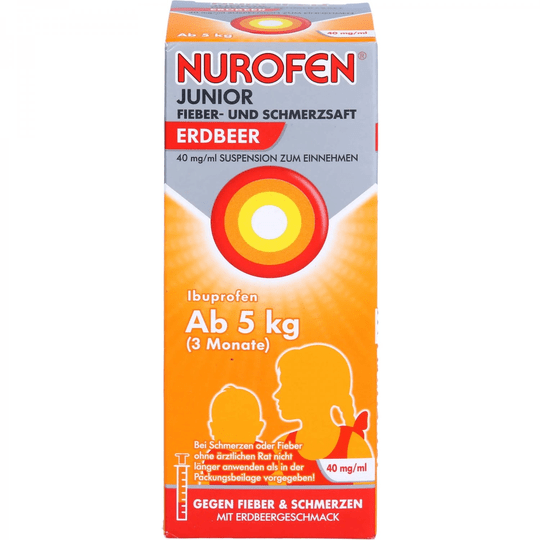 NUROFEN Junior Strawberry. 40 mg/ml 100 ml - Maple Wellness Supplements