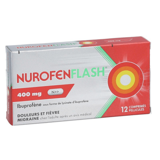 Nurofenflash 400mg ibuprofen - 12 tablets - TrustMedUSA