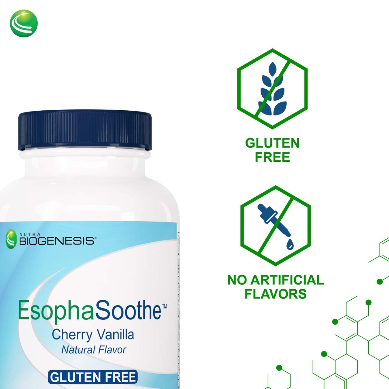 Nutra Biogenesis EsophaSoothe - Chewable Esophogeal Support with Magnesium, Potassium & Calcium for Men & Women - 60 Tablet Chews - TrustMedUSA