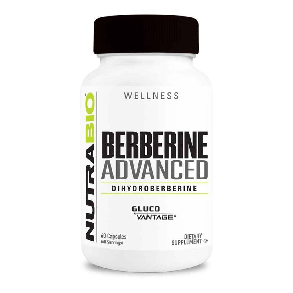 NutraBio Berberine Advanced Supplement (Dihydroberberine), 200 mg - Provides Advanced Absorption Carbohydrate Tolerance Support, 60 Caps - TrustMedUSA