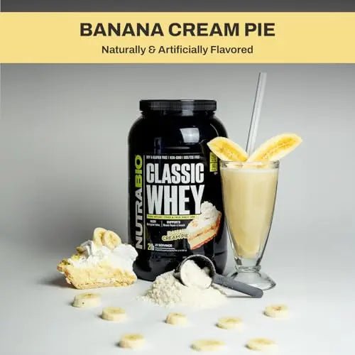 NutraBio Classic Whey Protein Powder- 25G Protein Per Scoop - Full-Spectrum Amino - TrustMedUSA