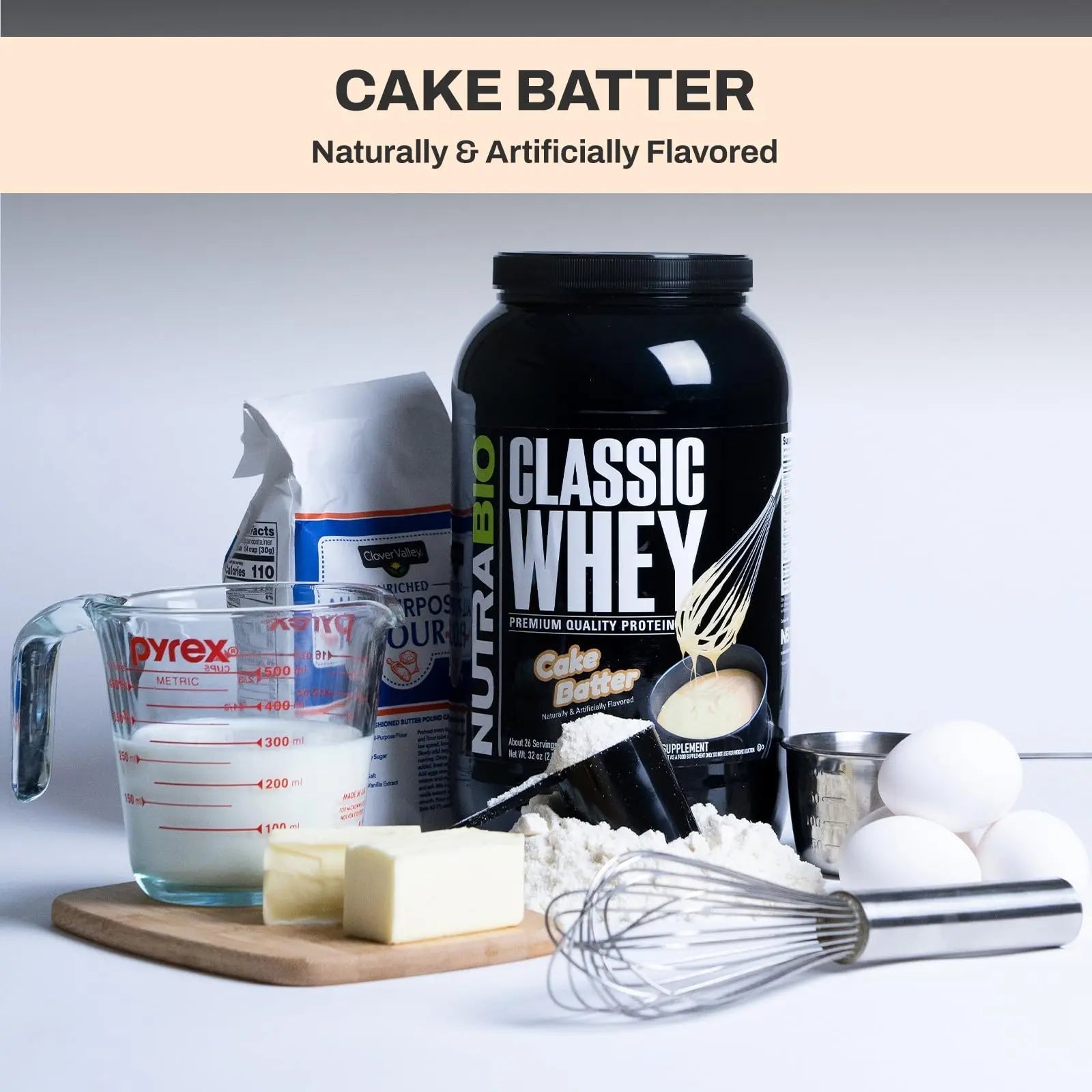 NutraBio Classic Whey Protein Powder- 25G Protein Per Scoop - Full-Spectrum Amino - TrustMedUSA
