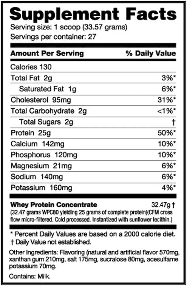 NutraBio Classic Whey Protein Powder- 25G Protein Per Scoop - Full-Spectrum Amino - TrustMedUSA