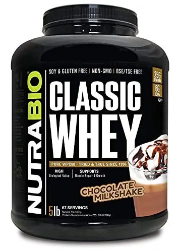 NutraBio Classic Whey Protein Powder- Full-Spectrum Amino Acid Profile - No Fillers - TrustMedUSA