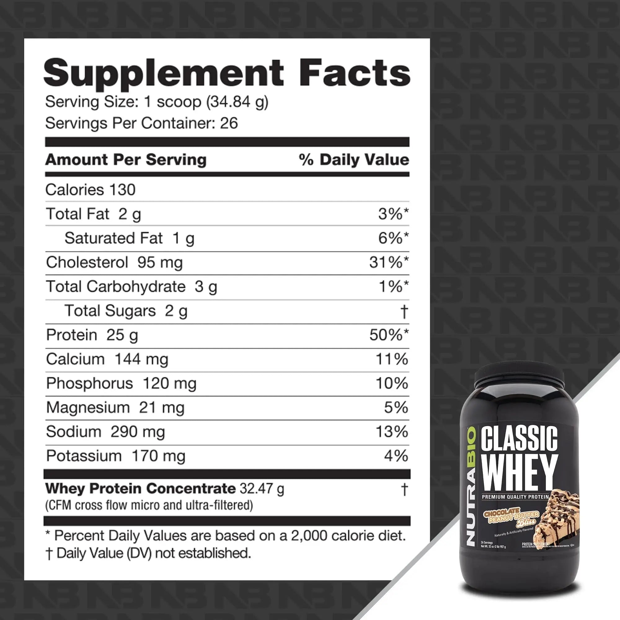 NutraBio Classic Whey Protein Powder- Full-Spectrum Amino Acid Profile - No Fillers - TrustMedUSA