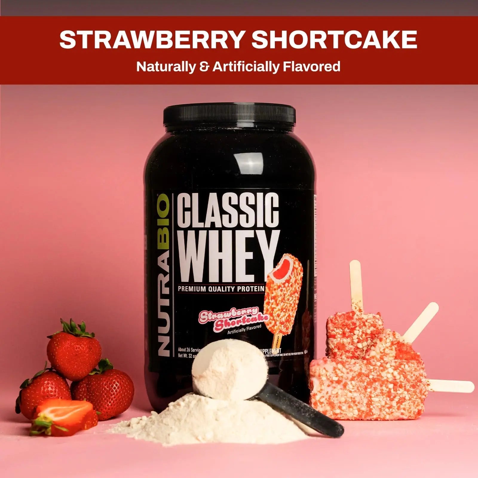 NutraBio Classic Whey Protein Powder - No Fillers, Artificial Colors, Preservatives - TrustMedUSA