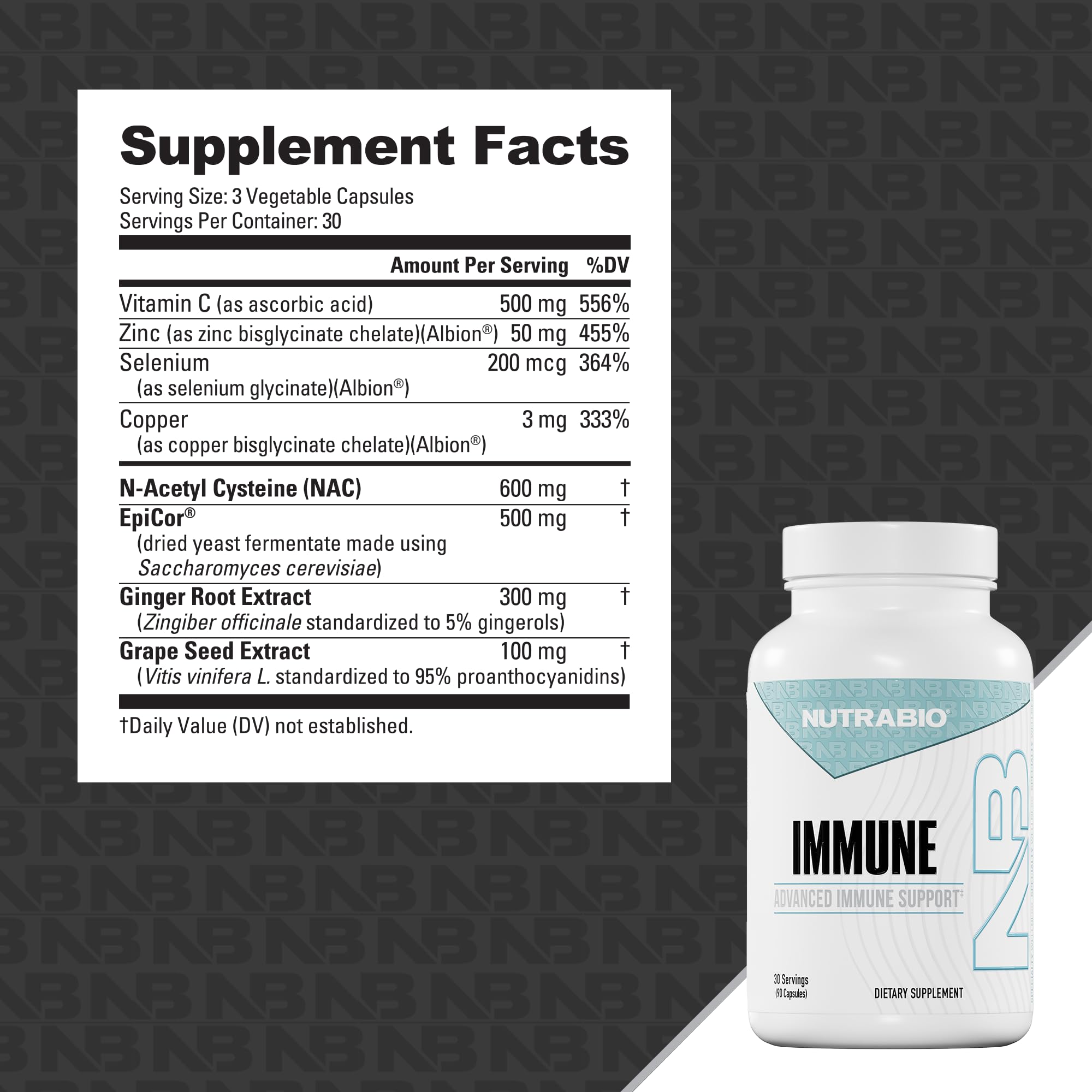 NutraBio Immune Support Supplement with EpiCor - 90 Vegetable Capsules - TrustMedUSA