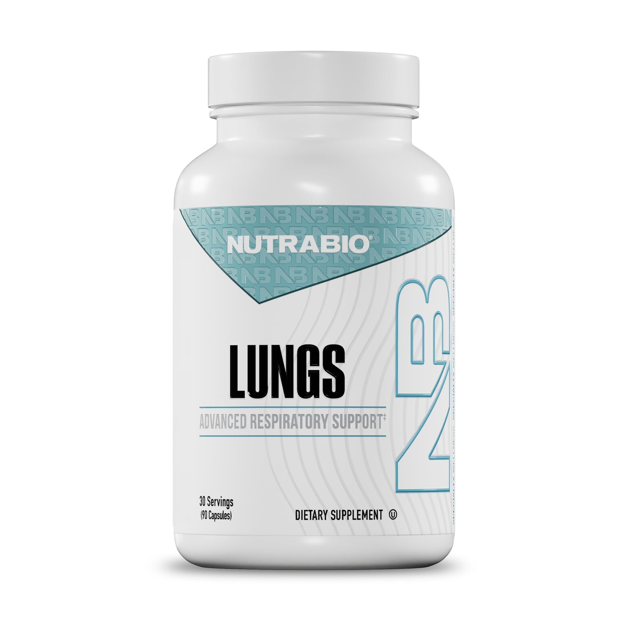 NutraBio Lungs Supplement - Blend of Immuno-LP20 and Natural Extracts to Help Support Respiratory & Immune Health - 90 Capsules - TrustMedUSA