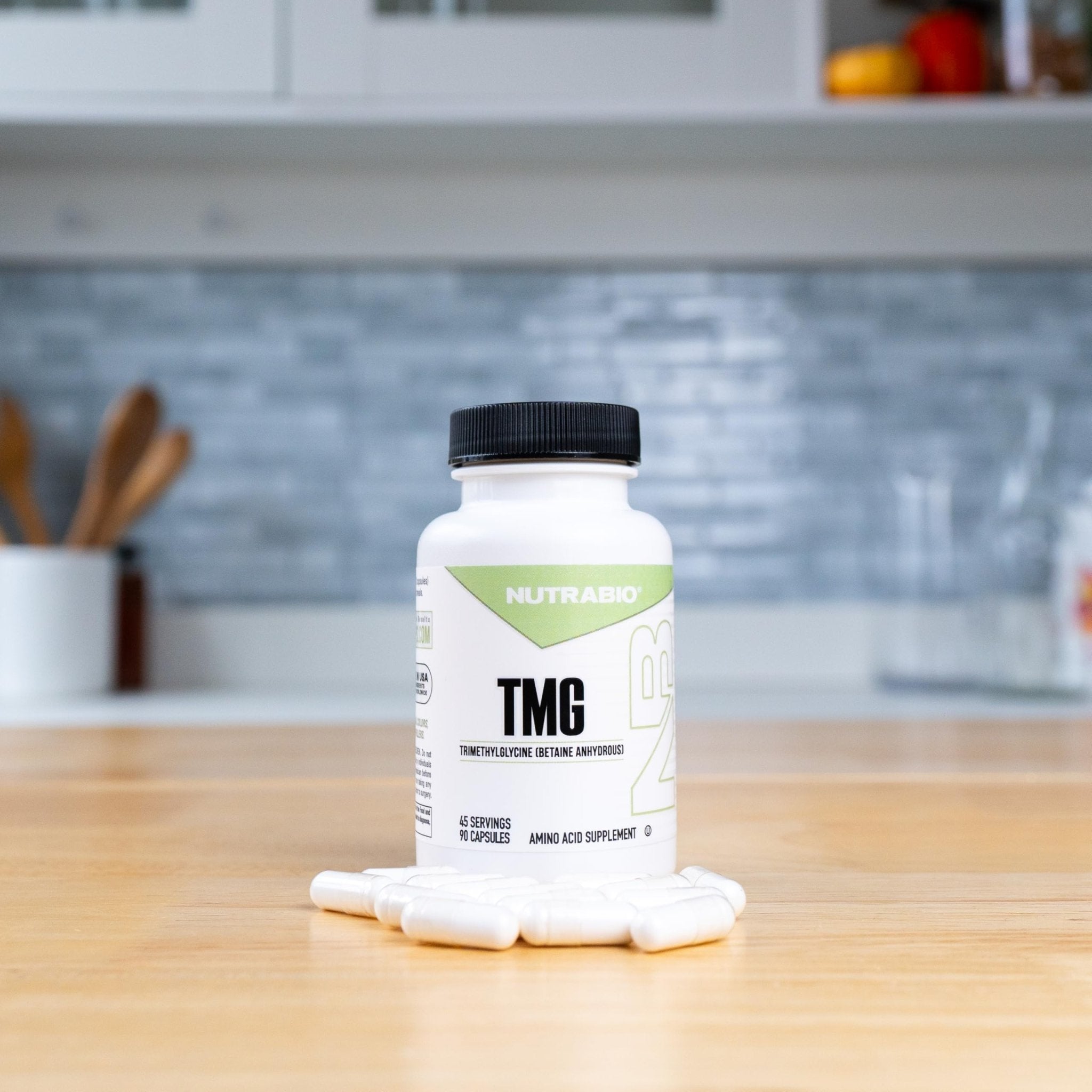 NutraBio TMG Supplements Betaine Anhydrous 500mg Capsules, Trimethylglycine Homocysteine Support - TrustMedUSA