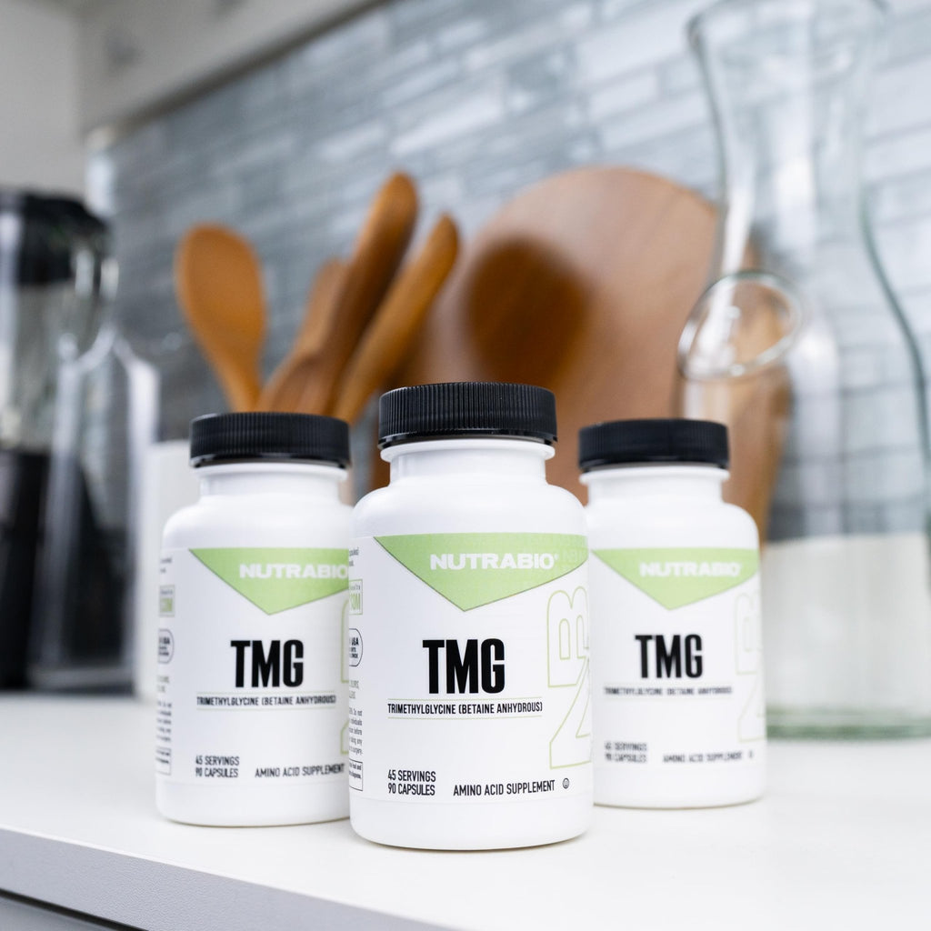 NutraBio TMG Supplements Betaine Anhydrous 500mg Capsules, Trimethylglycine Homocysteine Support - TrustMedUSA