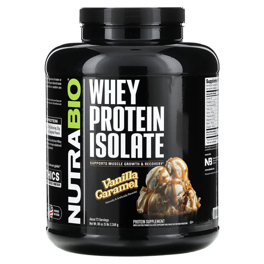 NutraBio Whey Protein Isolate Supplement – 25g of Protein Per Scoop with Complete - TrustMedUSA