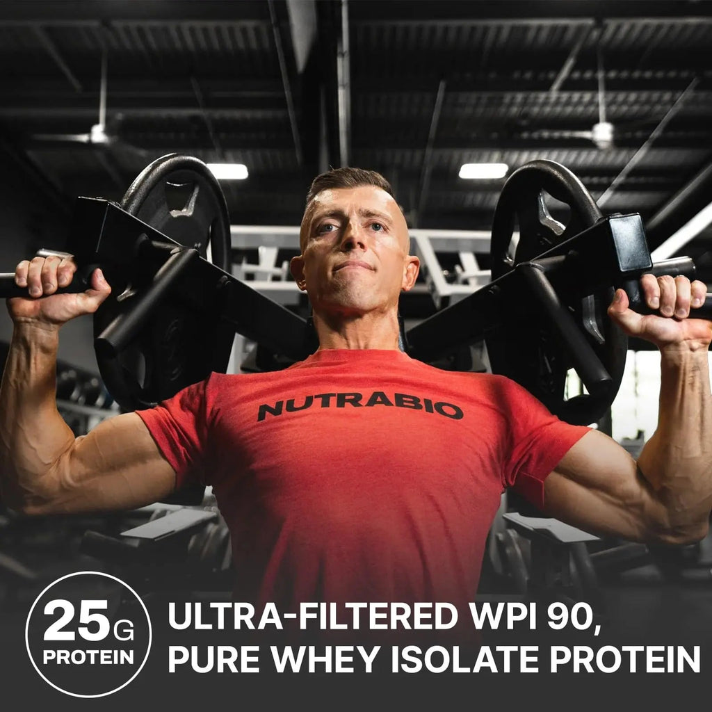 NutraBio Whey Protein Isolate Supplement – 25g of Protein Per Scoop with Complete - TrustMedUSA