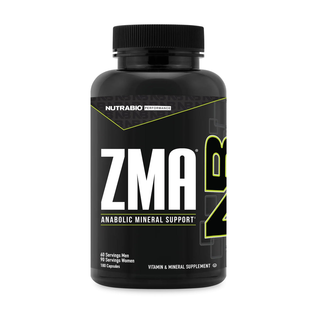 NutraBio ZMA Supplements for Men & Women- Zinc Magnesium Supplements to Support Hormone Levels, Peak Performance, Sleep, Muscle Recovery, Immune Health, 180 Ct. - TrustMedUSA
