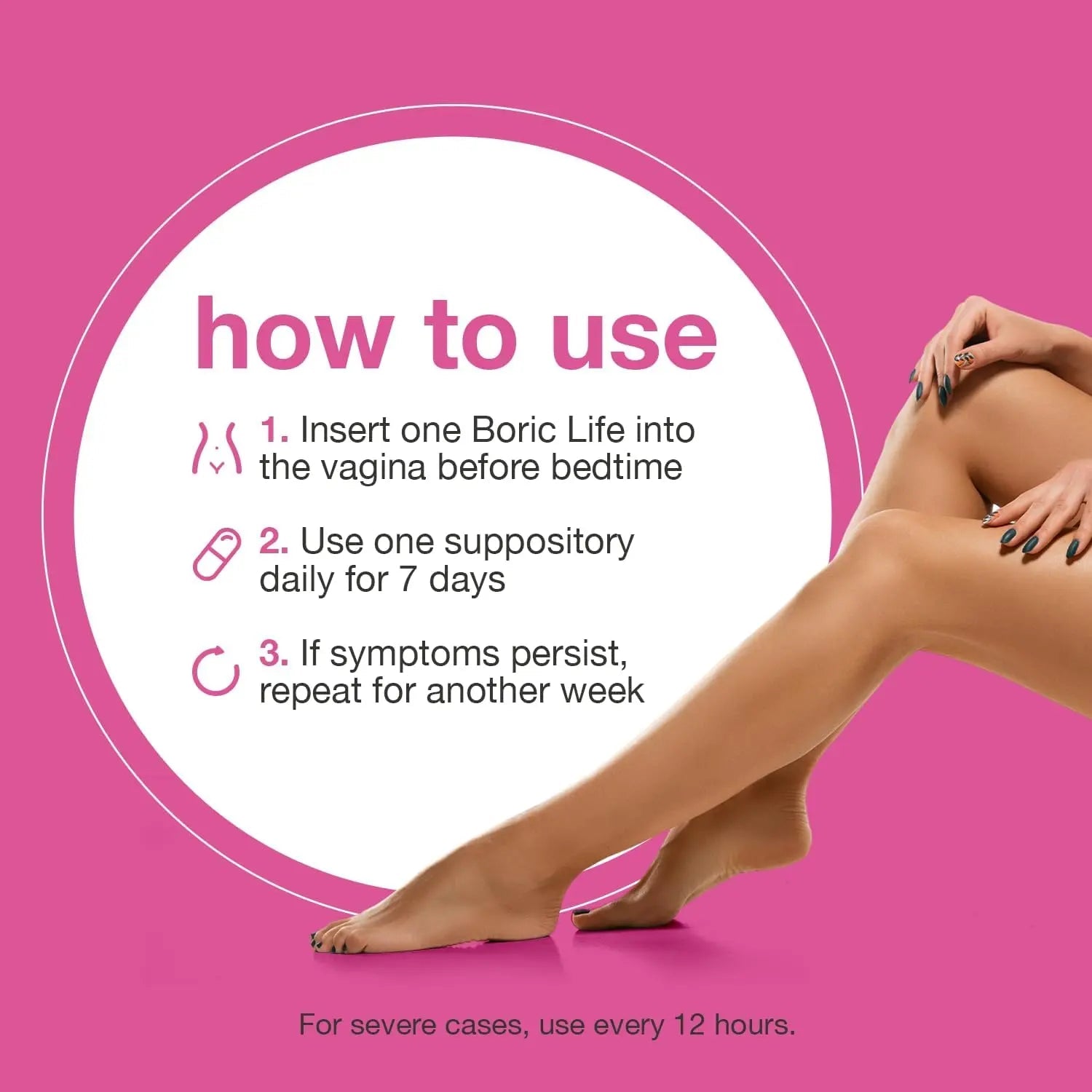 NutraBlast Boric Acid Suppositories - 100% Pure Made in USA - Boric Life Intimate Health Support (30 Count) - TrustMedUSA