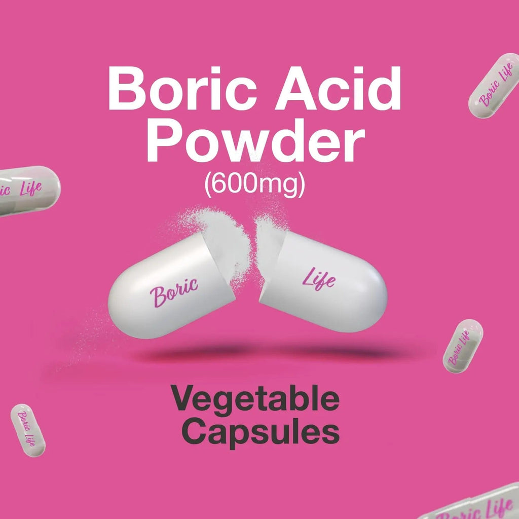 NutraBlast Boric Acid Suppositories - 100% Pure Made in USA - Boric Life Intimate Health Support (60 Count) - TrustMedUSA