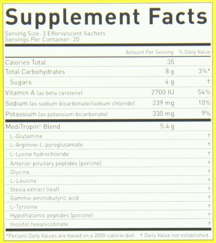 Nutraceutics Meditropin – Anti-Aging Amino Acid Supplement for Adults – Supports Natural Growth Hormone Production, Vitality & Recovery – 60 Sachets - TrustMedUSA