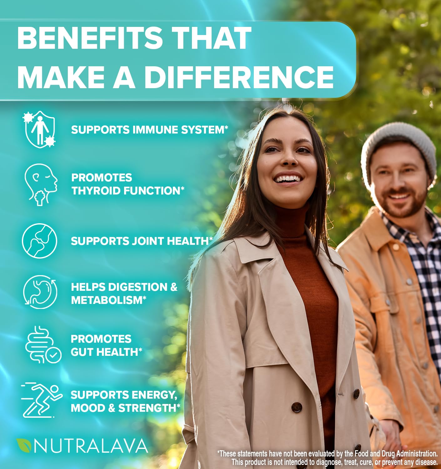 NUTRALAVA Sea Moss Pills, All-in-One Blend with Irish Sea Moss Black Seed Oil Ashwagandha, Sea Moss Capsules for Women and Men - Gluten-Free, Non-GMO, 60 Capsules - TrustMedUSA