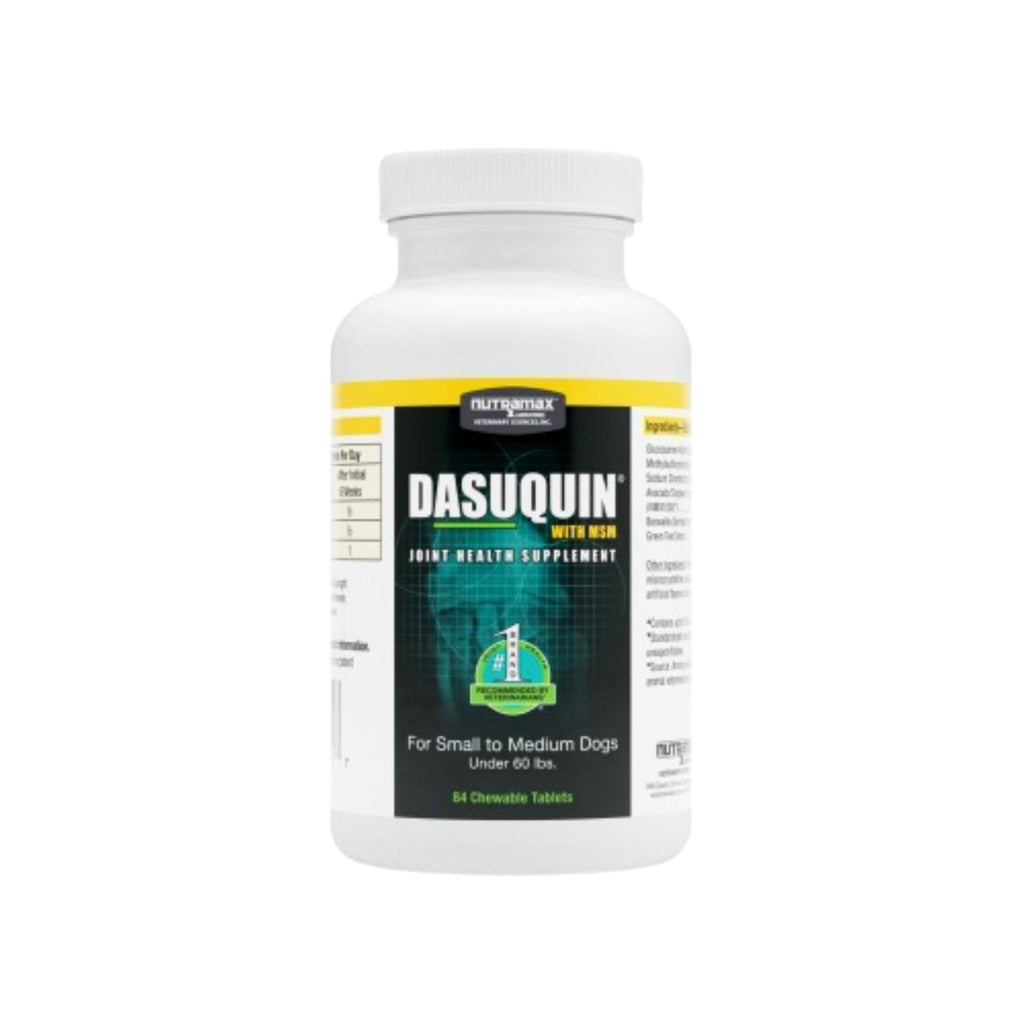 Nutramax Dasuquin for Small to Medium Dogs, Joint Health Supplement, Contains Glucosamine for Dogs, Plus Chondroitin, ASU, MSM and More, Supports Healthy Joints, Chewable Tablets, 84 Count - TrustMedUSA