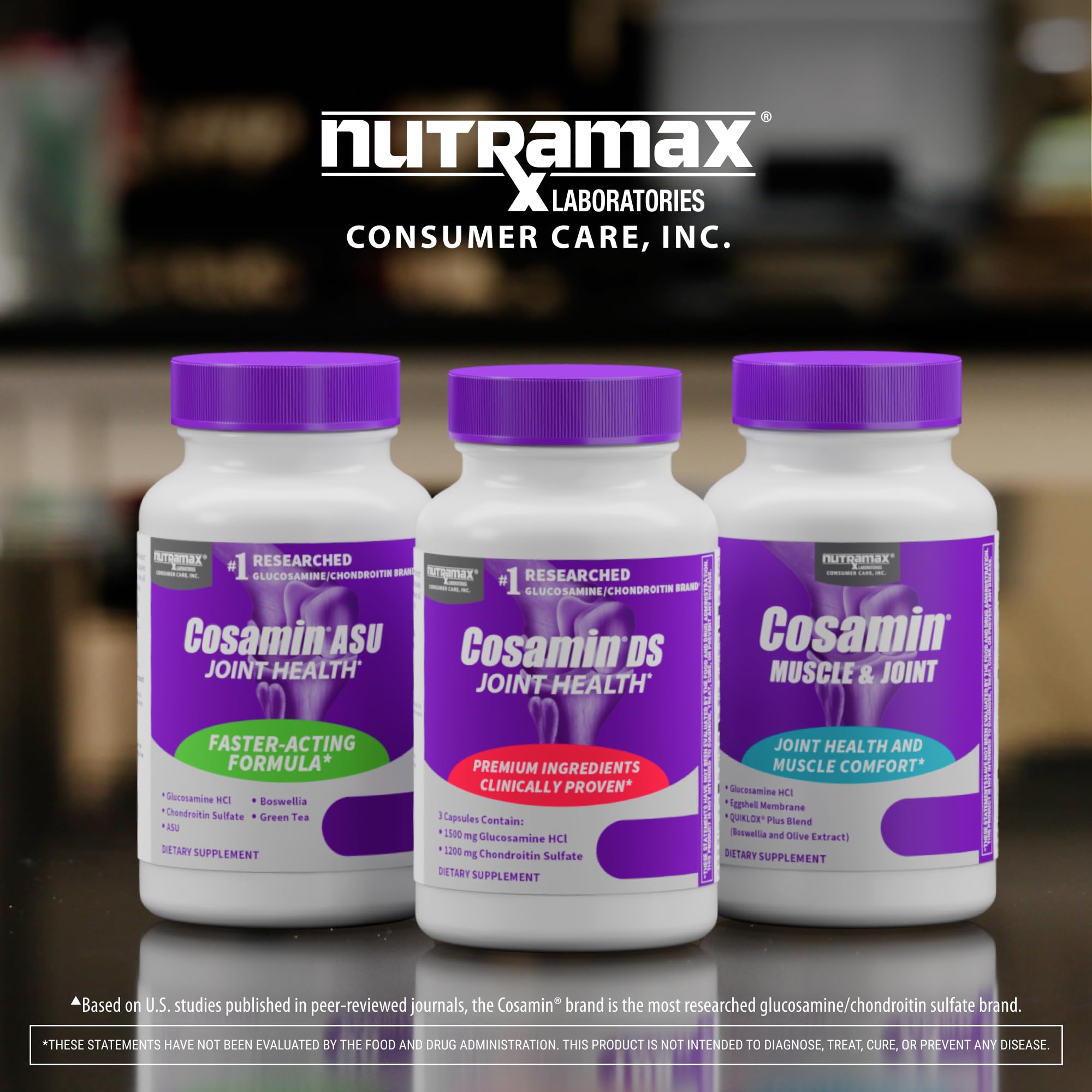Nutramax Laboratories Cosamin® DS Joint Health Supplement with Glucosamine & Chondroitin for Adult Men & Women, Joint Supplement, 180 Capsules - TrustMedUSA